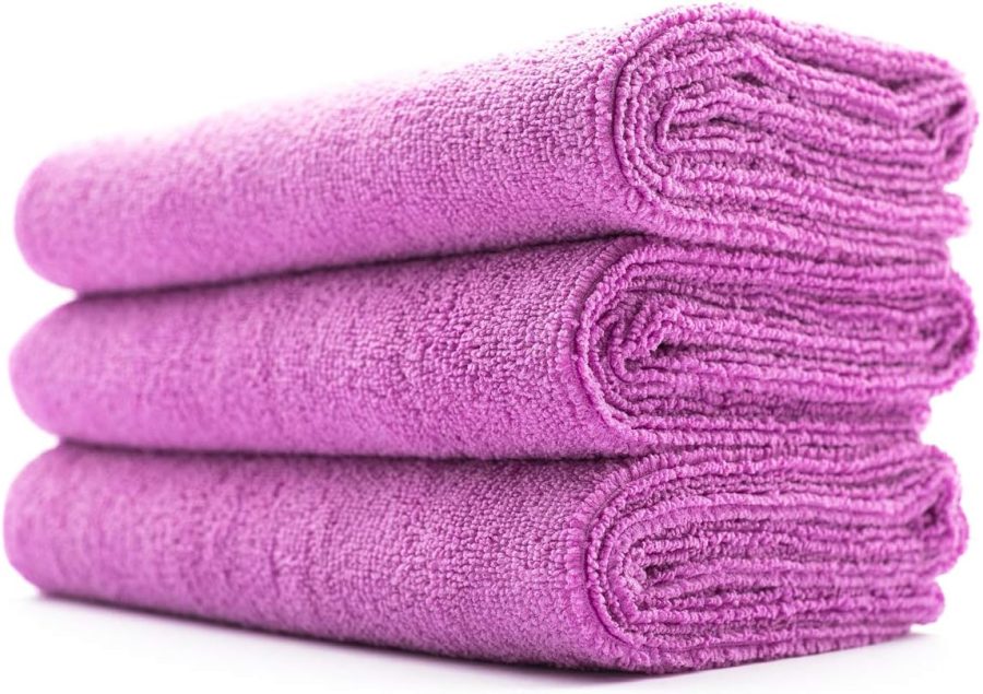 Sport & Workout Towel - Gym, Exercise, Fitness, Spa, Ultra Soft, Super Absorbent, Fast Drying Premium , 320gsm, 16in x 27in, Lavender - Pack of 3