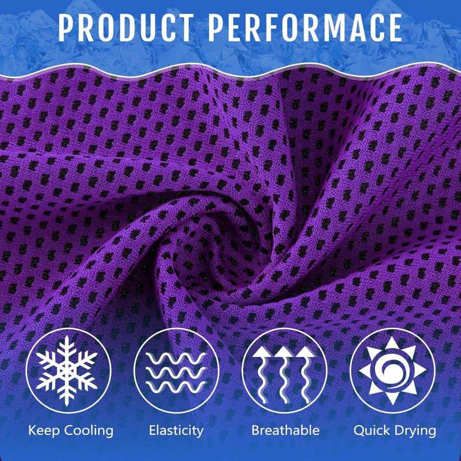 30 Pack Cooling Towels, 40"x12" Ice Breathable Soft Chilly Sweat Rag  Workout Rags for Gym Cooling Towels for Neck and Face for Yoga Golf Sport Running - Image 2